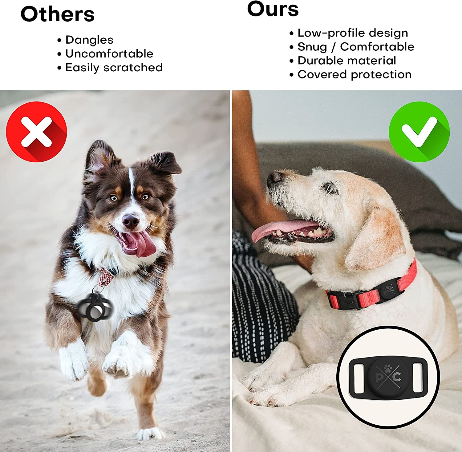 Protective AirTag Collar Case
