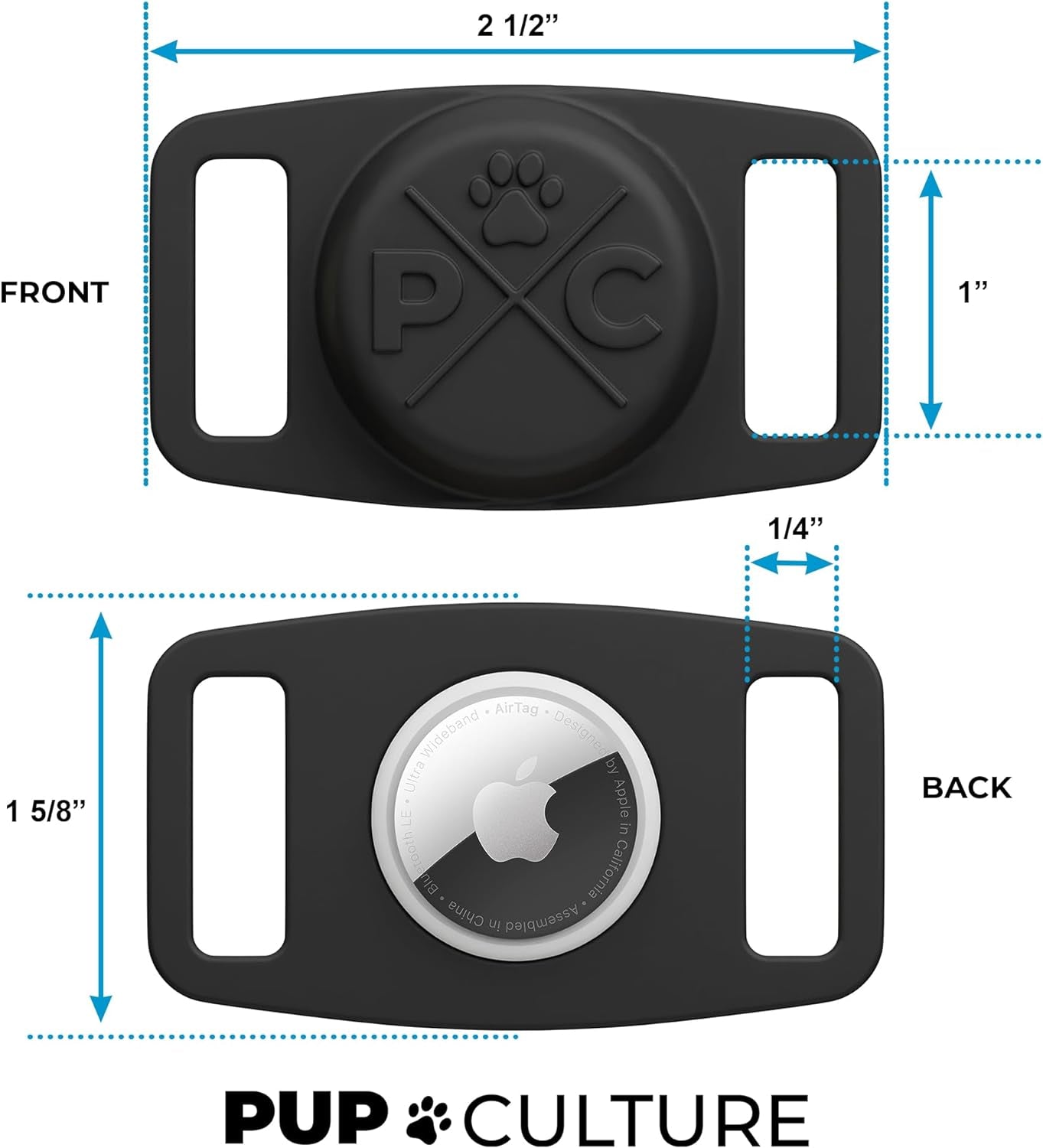 Protective AirTag Collar Case
