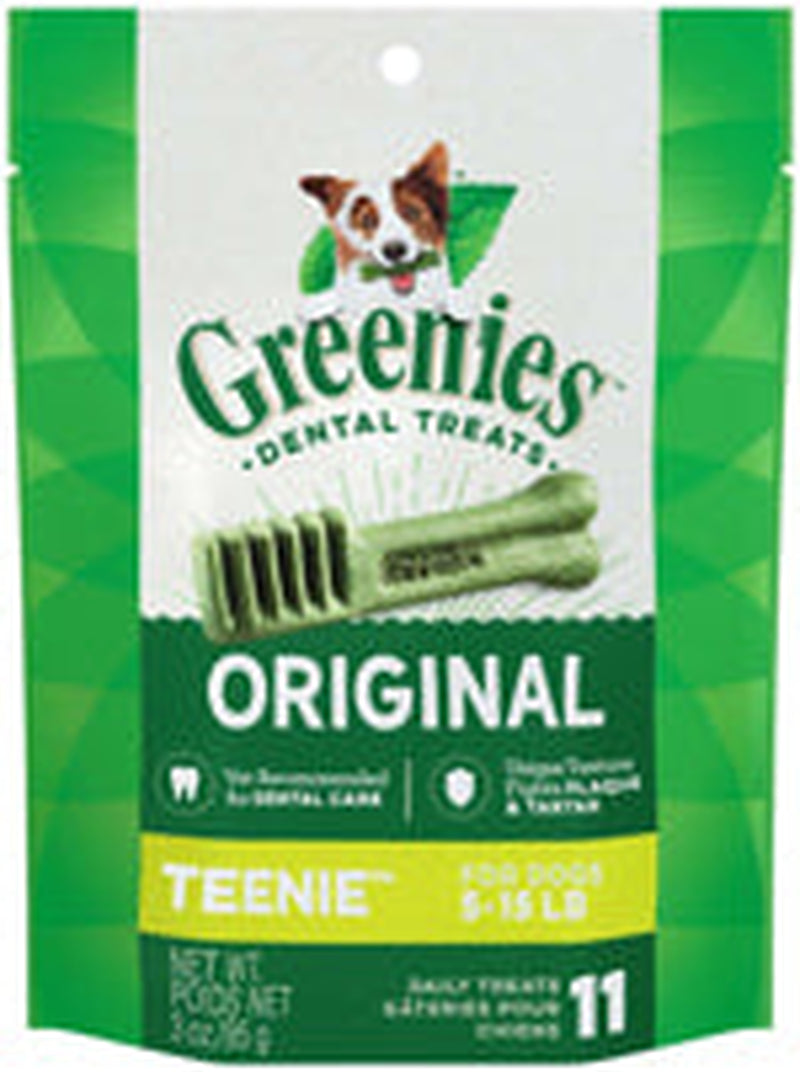Dog Dental Treats Teenie Original 1Ea/3 Oz, 11 Ct