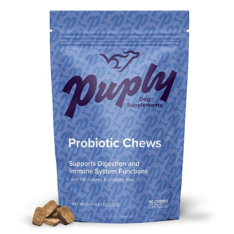 Puply Probiotics for Dogs - Veterinarian-Formulated Soft Chews 