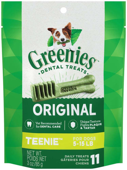 Dog Dental Treats Teenie Original 1Ea/3 Oz, 11 Ct